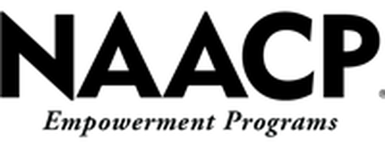 Logo of the NAACP Empowerment Programs featuring bold letters "NAACP" and the words "Empowerment Programs" below in a smaller font.