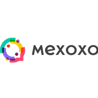 Logo of Mexoxo, featuring a colorful design with circular elements and the name "mexoxo" displayed in a modern font.