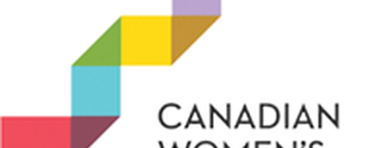 Logo of the Canadian Women's Foundation featuring a colorful geometric design with the organization's name in black text below.